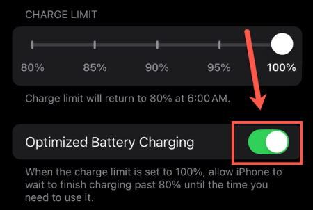 نحوه تنظیم محدودیت شارژ در iOS18, تنظیم شارژ آیفون